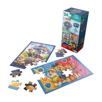 Пазл переливний 2 в 1 Spin Master Щенячий патруль, 2х24 елементи (SM98325/6066801) - Pampik - 2