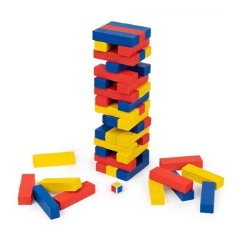 Настільна гра Spin Master Дженга з кольоровими брусочками (SM98365/6065320) - Pampik - 3