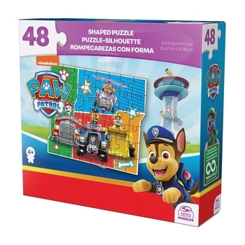 Пазл Paw Patrol Герои на автомобилях, фигурный, 48 элементов (SM98403/6067570-1) - Pampik - 2