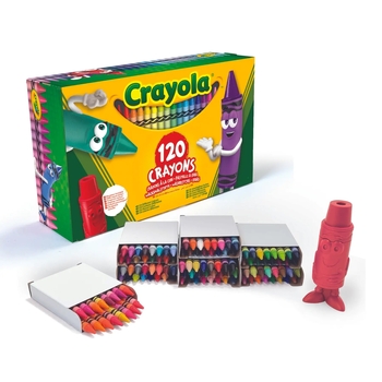 Набір Crayola воскової крейди, 120 шт. зі стругачкою - Pampik - 4