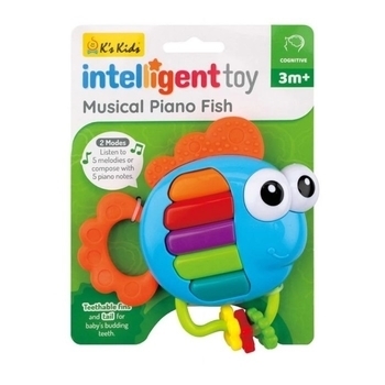 Брязкальце музичне Ks Kids Піаніно Рибка, зі світловими ефектами (KIT23006) - Pampik - 2