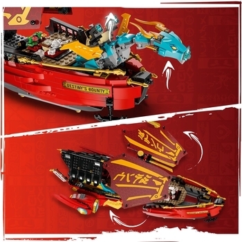 Конструктор LEGO NINJAGO Дарунок долі - перегони з часом, 1739 деталей (71797) - Pampik - 6
