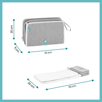 Килимок для сповивання Babymoov NomadCare, 93х30 см, сірий - Pampik - 2