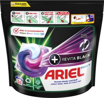 Капсулы для стирки Ariel Pods All-in-1 Revitablack, 36 шт. - Pampik - 2