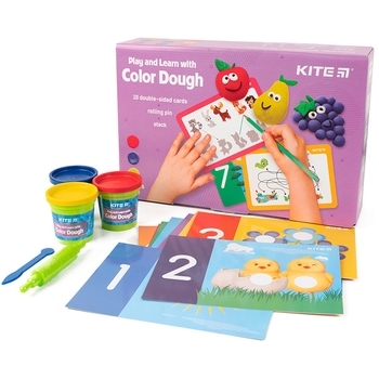 Набор для творчества Kite Лепи и развивайся, 3 цвета (K21-327-01) - Pampik