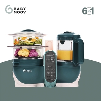 Блендер-пароварка Babymoov Nutribaby+ Opal Green, зелений - Pampik - 9