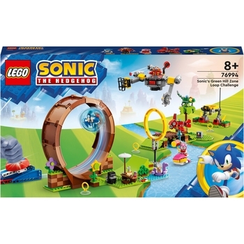 Конструктор LEGO Sonic the Hedgehog Змагання петлі Соніка на зеленому пагорбі, 802 деталі (76994) - Pampik