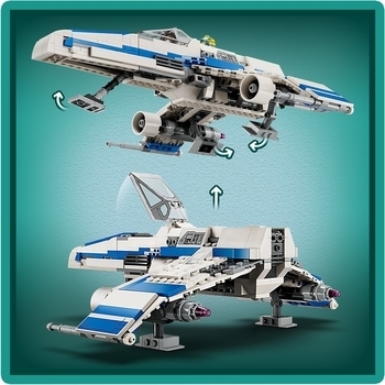 Конструктор LEGO Star Wars™ Винищувач Нової Республіки "E-Wing" проти Зоряного винищувача Шин Хаті, 1056 деталей (75364) - Pampik - 7