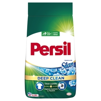 Стиральный порошок Persil Deep Clean Свежесть от Silan для цветных тканей, 5,25 кг, 35 стирок - Pampik