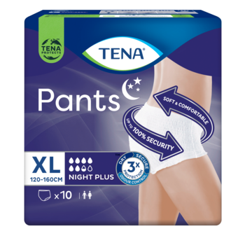 Труси-підгузки для дорослих Tena Pants Plus Night Extra Large, 10 шт - Pampik - 2
