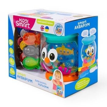 Інтерактивна двомовна іграшка Kiddi Smart - Акваріум (укр. та англ.) - Pampik - 11