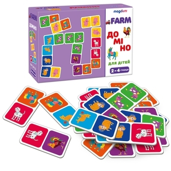 Гра настільна розвиваюча Magdum Доміно Тварини (ME5032-22) - Pampik - 2