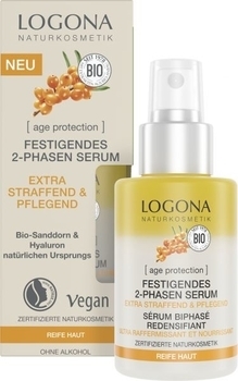 Біо-Сироватка для обличчя Logona проти зморшок, з обліпихою та гіалуроновою кислотою, 30 мл - Pampik