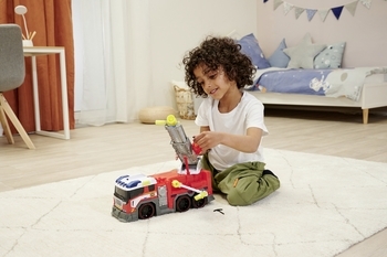 Пожежна машина Dickie Toys Борець з вогнем, зі звуком та світлом, 46 см (3307000) - Pampik - 15