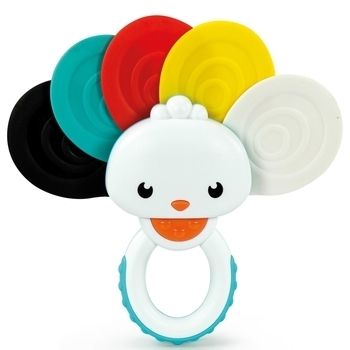 Игрушка-погремушка прорезыватель Clementoni "Радужный павлин" (17325) - Pampik - 2