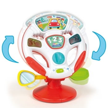 Іграшка музична на присосці Clementoni "Кермо" (17241) - Pampik