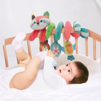 М'яка іграшка-підвіска на коляску Clementoni "Щасливі звірята" (17799) - Pampik - 2