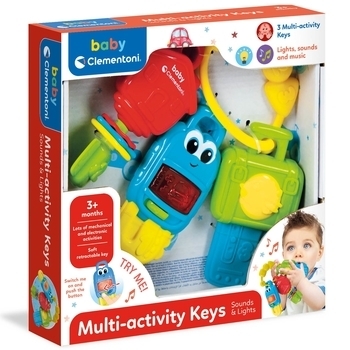 Игрушка-погремушка Baby Clementoni Multi-activity Keys (17460) - Pampik