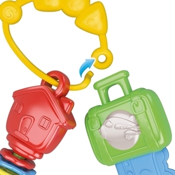 Игрушка-погремушка Baby Clementoni Multi-activity Keys (17460) - Pampik - 4