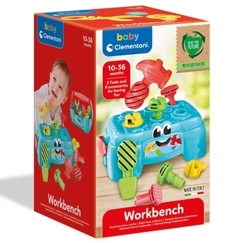 Игрушка-сортер Clementoni "Верстак с инструментами" (17042) - Pampik - 8