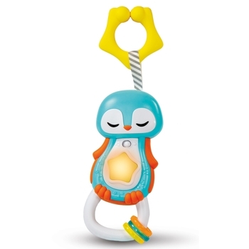 Игрушка-погремушка музыкальная Clementoni "Пингвин" (17331) - Pampik