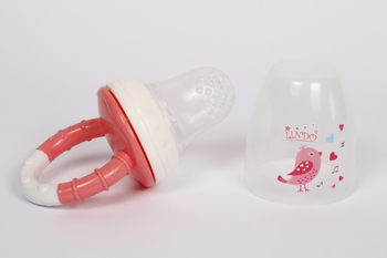 Ніблер із силіконовою насадкою та ковпачком Lindo, рожевий (LI 815) - Pampik - 2