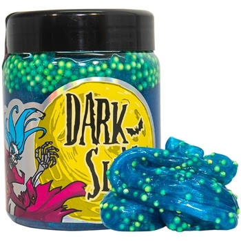 Слайм Strateg Dark slime с шариками, 250 г, синий (71831) - Pampik
