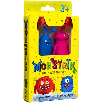 Набор для творчества Strateg Monstrik, укр., в желтой коробке (71823) - Pampik