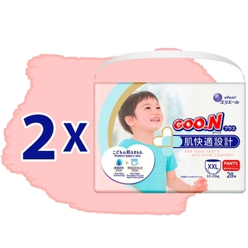 Підгузки-трусики Goo.N Premium Soft ХXL (13-25 кг), 56 шт. - Pampik - 2
