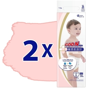 Підгузки на липучках GOO.N Plus XL (12-20 кг), 76 шт. - Pampik - 2