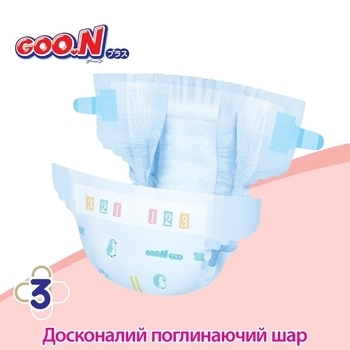 Підгузки на липучках GOO.N Plus 4/L (9-14 кг), 96 шт. (2 уп. по 48 шт.) - Pampik - 6