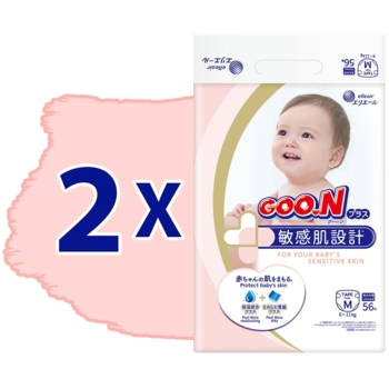 Підгузки на липучках GOO.N Plus М (6-11 кг), 112 шт. - Pampik - 2