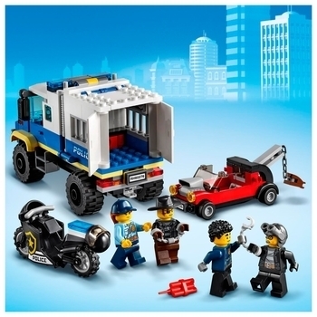 Подарунок. Конструктор LEGO City Police Транспорт для перевезення злочинців, 244 дет (60276) - Pampik - 11