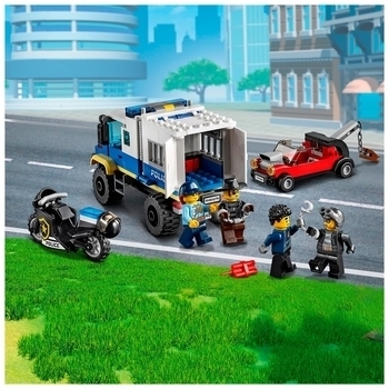 Подарунок. Конструктор LEGO City Police Транспорт для перевезення злочинців, 244 дет (60276) - Pampik - 6