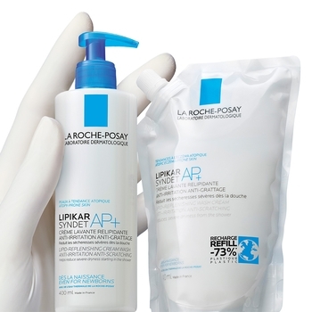 Очищающий крем-гель La Roche-Posay Lipikar Syndet АП+ Для очень сухой, склонной к атопии кожи 400 мл - Pampik - 7
