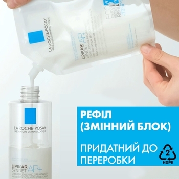 Очищающий крем-гель La Roche-Posay Lipikar Syndet АП+ Для очень сухой, склонной к атопии кожи 400 мл - Pampik - 3