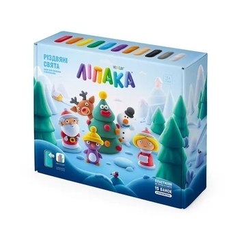 Меганабір пластиліну Липака Різдвяні свята (99001-UA01) - Pampik