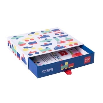 Набір геометричних наклейок Apli Kids Транспортні засоби (18359) - Pampik - 5