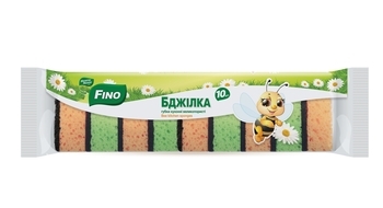 Губки кухонные Fino Пчелка крупнопористые, 10 шт. - Pampik
