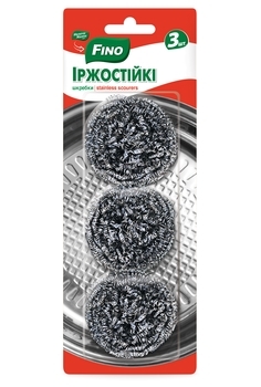 Скребок нержавіючий металевий Fino, 3 шт. - Pampik