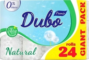 Туалетний папір Диво Premio Natural, тришаровий, 24 рулони - Pampik