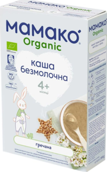 Каша безмолочна Мамако гречнана ОРГАНІК, 200 г - Pampik