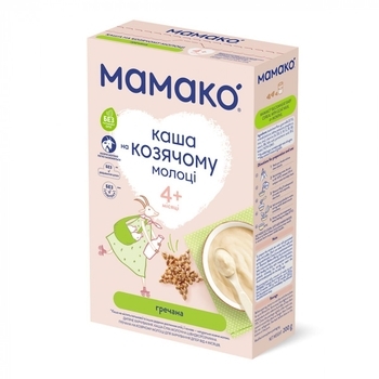 Каша на козьем молоке МАМАКО Гречневая, 200 г - Pampik