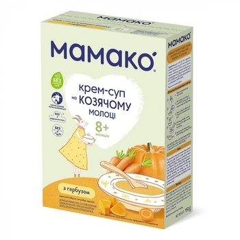 Крем-суп МАМАКО Тыква на козьем молоке, 150 г - Pampik