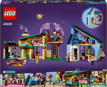 Конструктор LEGO Friends Сімейні будинки Оллі та Пейслі, 1126 деталей (42620) - Pampik - 2