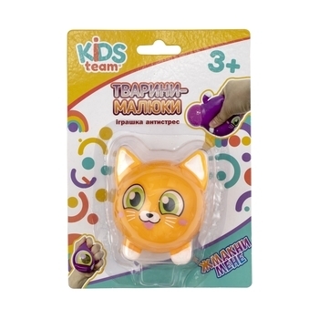 Іграшка-антистрес Kids Team Тварини-малюки Кошеня помаранчеве (CKS-10500) - Pampik - 3