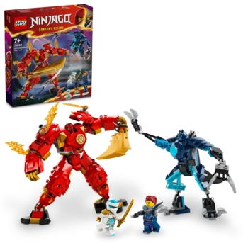 Конструктор LEGO NINJAGO Робот вогняної стихії Кая, 322 деталі (71808) - Pampik - 3