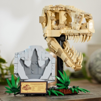 Конструктор LEGO Jurassic World Скам'янілості динозаврів: череп тиранозавра, 577 деталей (76964) - Pampik - 3