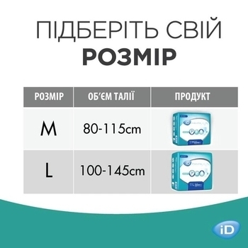 Підгузки-труси для дорослих iD Pants Plus M, 30 шт. - Pampik - 4