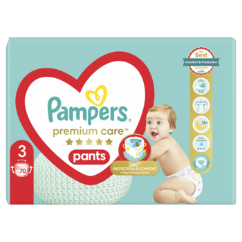 Підгузки-трусики Pampers Premium Care Pants 3 (6-11 кг), 70 шт. - Pampik - 2